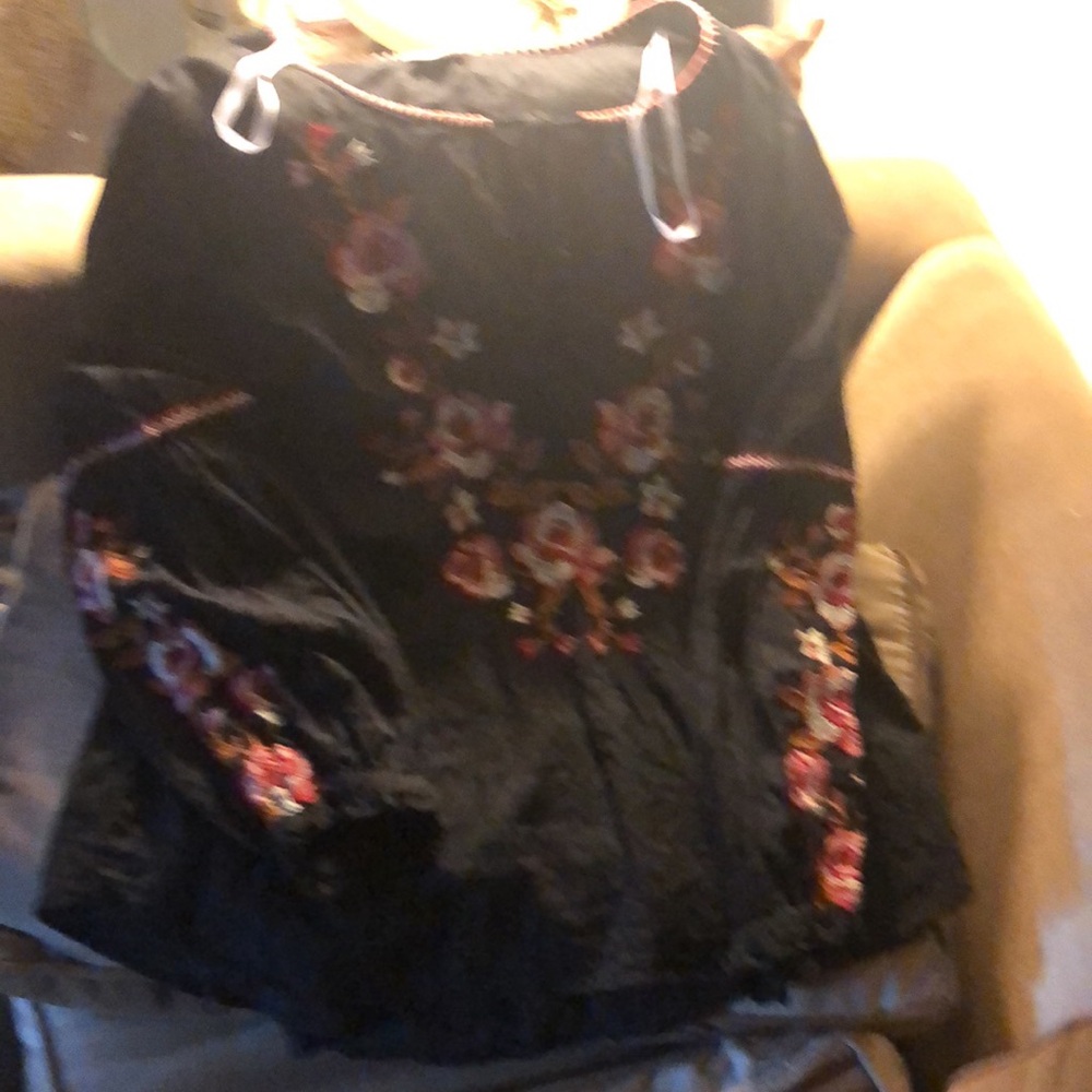 COPY - Starling Reine Embroidered Poet Blouse - 779 $35 or $30 w/offer